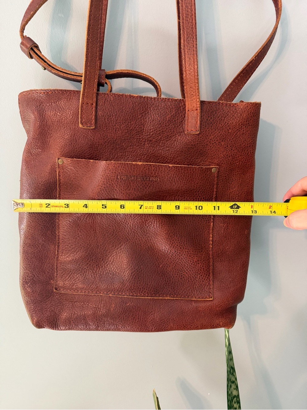 Portland Leather Goods Crossbody Tote in Nutmeg - Picture 10 of 13